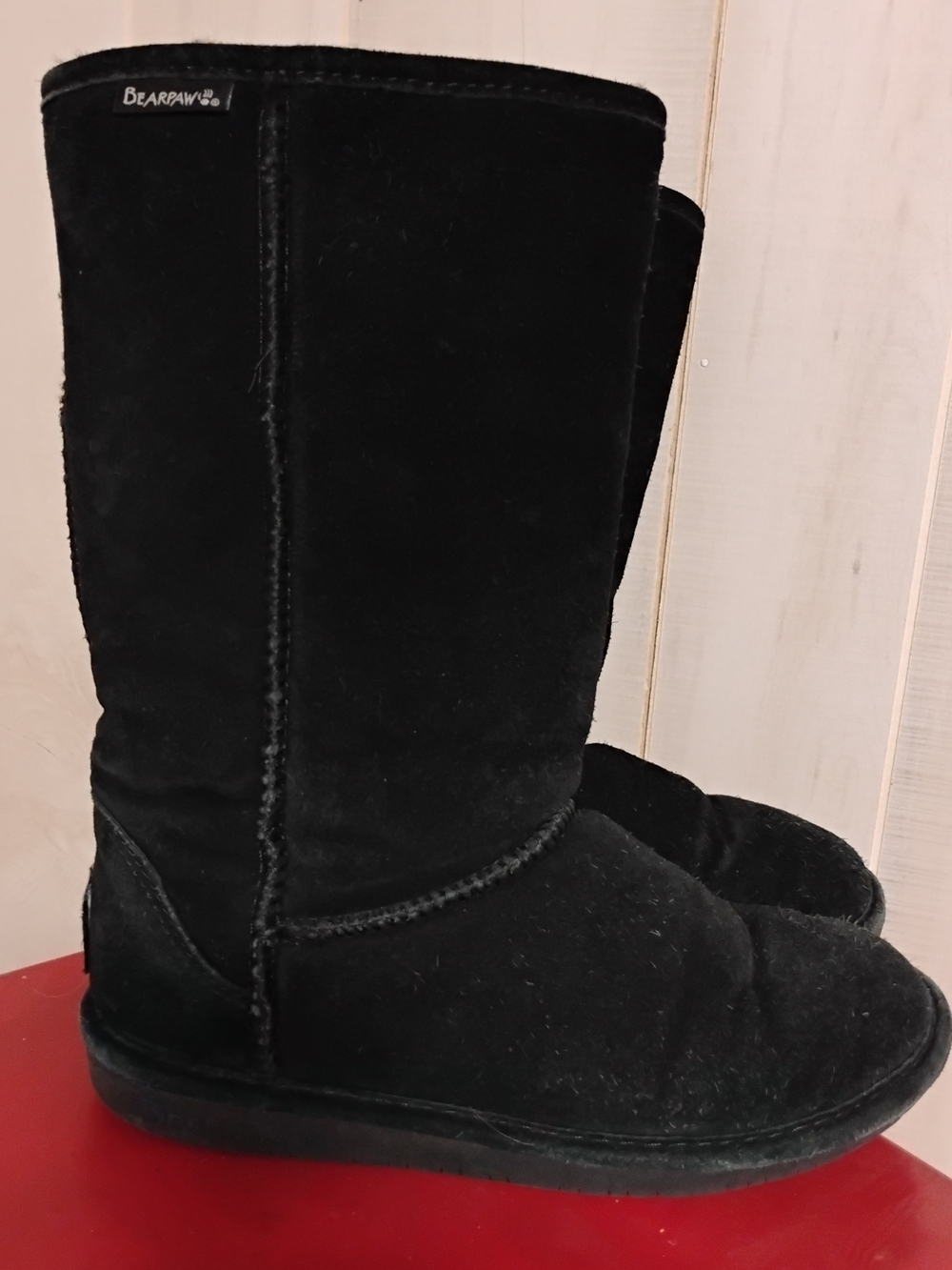 Bearpaw Classic Tall Black Suede Boots
